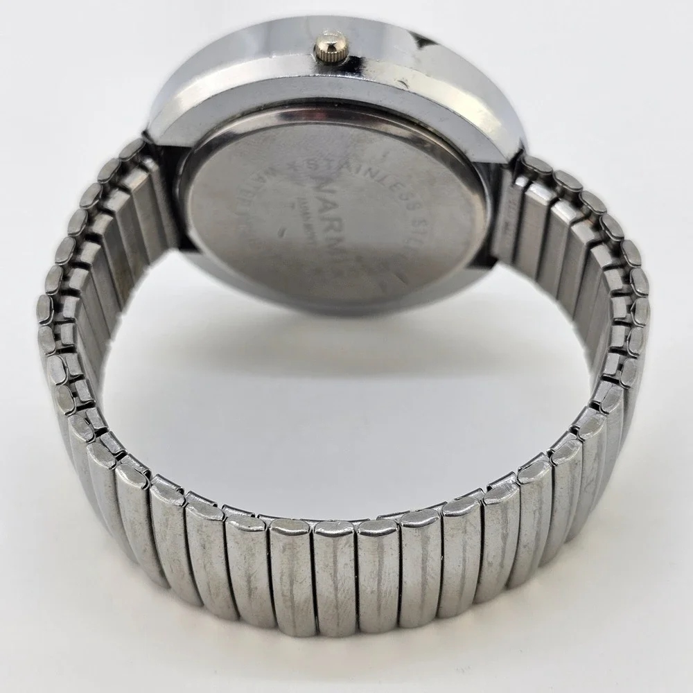 Narmi Women's Analog‎ Watch 48MM Pink Dial Gray Expandable Band 6